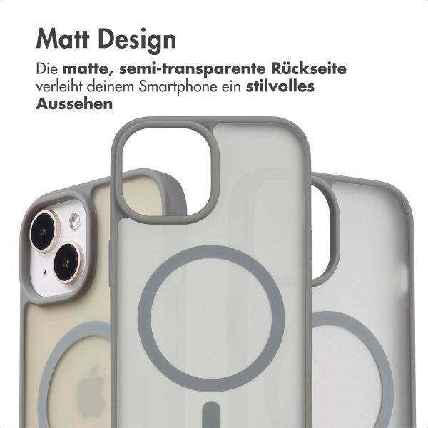 imoshion Color Guard Back Cover mit MagSafe für das iPhone 15 - Grau