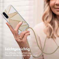 imoshion Design Hülle mit Band Samsung Galaxy A36 - Beige Graphic