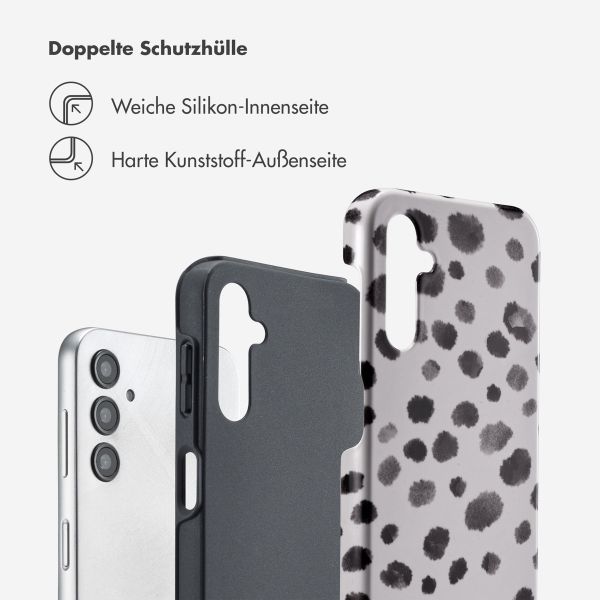 Selencia Vivid Tough Back Cover für das Samsung Galaxy A14 (5G/4G) - Trendy Leopard