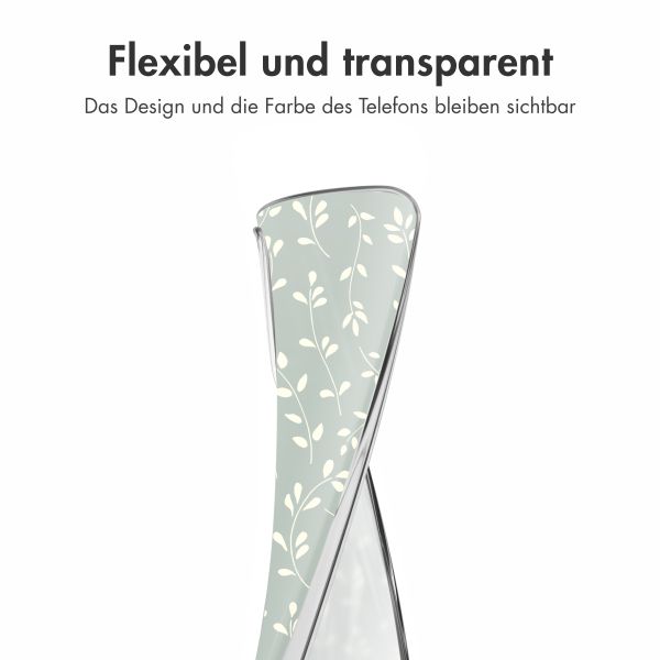 imoshion Design Hülle Apple iPhone 17 - Smoke Green Flowers