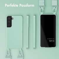 Selencia SilikonHülle mit abnehmbarem Band Samsung Galaxy S22 - Türkis