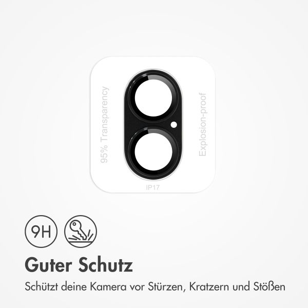 imoshion Kameraprotektor aus Glas 2er-Pack für das Apple Apple iPhone 17 - Schwarz