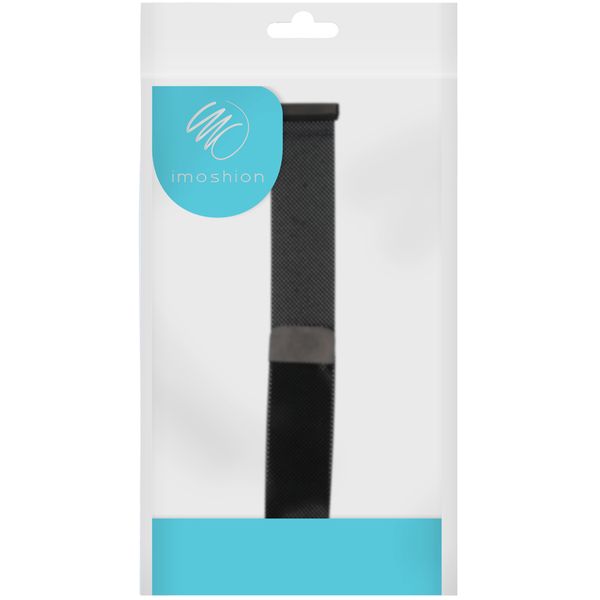 imoshion Magnetisches Milanaise Armband für das  Fitbit Versa 4/ 3 / Sense (2) - Schwarz