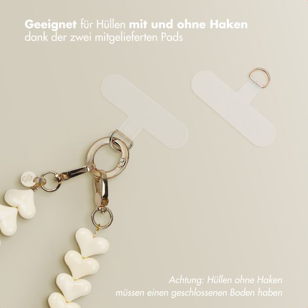 Selencia Lova Herz-Handgelenkbande - Beige