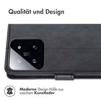 imoshion Luxuriöse Klapphülle Xiaomi 14T Pro - Schwarz