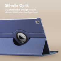 imoshion 360° drehbare Klapphülle Apple iPad 9 (2021) 10.2 Zoll / iPad 8 (2020) 10.2 Zoll / iPad 7 (2019) 10.2 Zoll - Dunkelblau