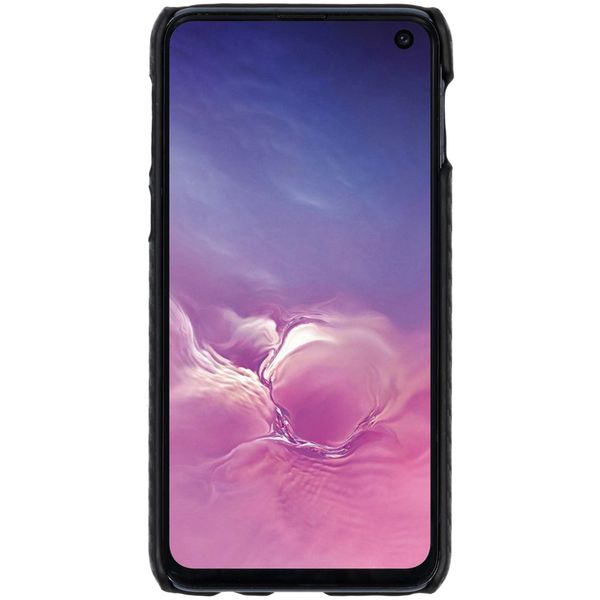 Carbon Look Hardcase-Hülle Schwarz für Samsung Galaxy S10e