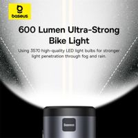 Baseus PrimeTrip 2-in-1 Handyhalterung mit Fahrradlampe - Magnetisch - Universell - Cosmic Black