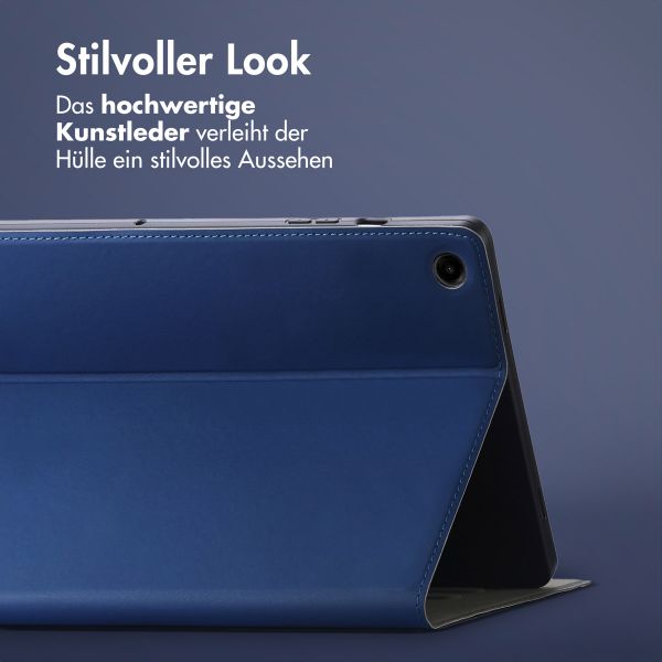 Accezz Classic Klapphülle Samsung Galaxy Tab A9 Plus - Dunkelblau