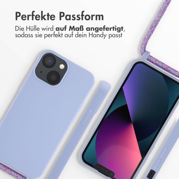 imoshion SilikonHülle mit Band Apple iPhone 13 Mini - Violett
