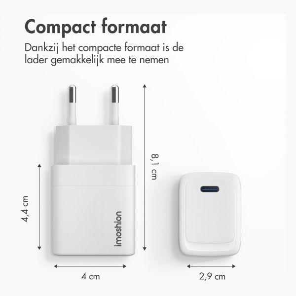 imoshion 20 Watt Ladegerät | USB-C - Weiß