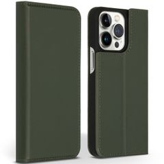 Accezz Premium Leather Slim Klapphülle Apple iPhone 13 Pro - Grün
