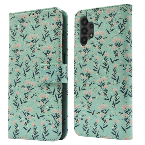 imoshion Design Klapphülle für das Samsung Galaxy A13 (4G) - Blue Flowers