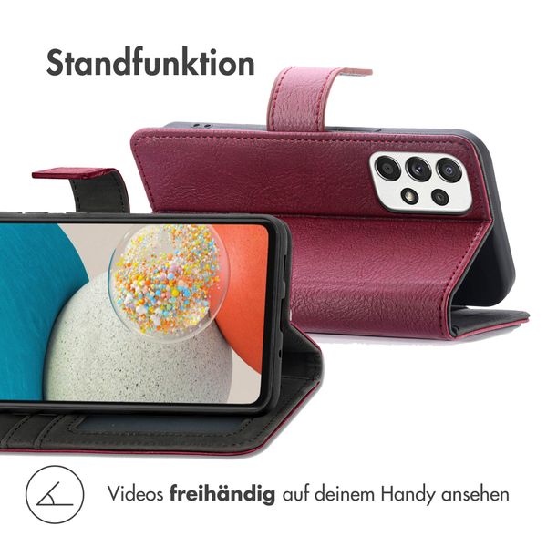 imoshion Luxuriöse Klapphülle Samsung Galaxy A53 - Bordeaux