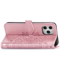 Mandala Klapphülle Apple iPhone 12 (Pro) - Roségold