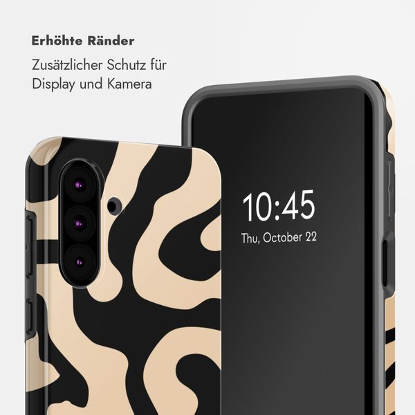 Selencia Vivid Back Cover Samsung Galaxy A36 / A56 - Art Wave Black