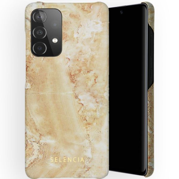 Selencia Maya Fashion Backcover Samsung Galaxy A52(s) (5G/4G) - Marble Sand