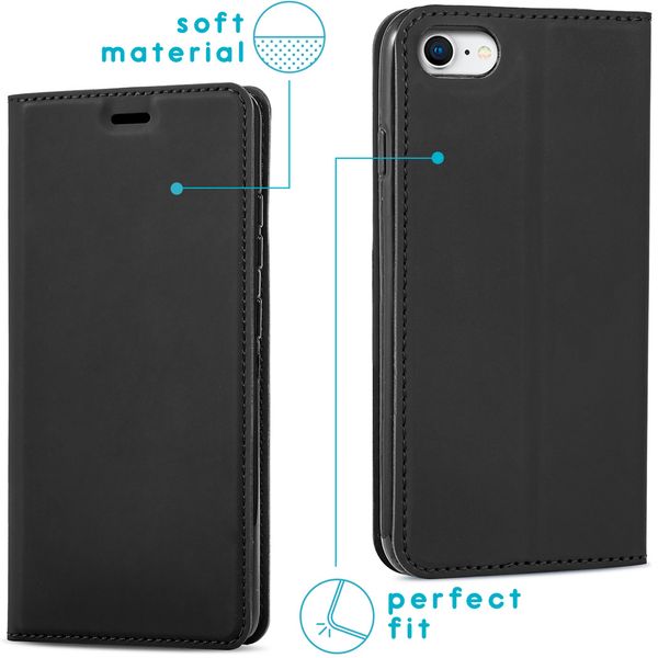 imoshion Slim Folio Klapphülle iPhone SE (2022 / 2020) / 8 / 7 - Schwarz