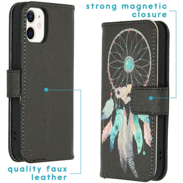 imoshion Design TPU Klapphülle iPhone 12 Mini - Dreamcatcher