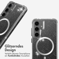 imoshion Klare Glitter Backcover mit MagSafe Samsung Galaxy S24 - Silber