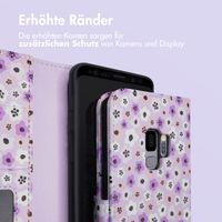 imoshion Design Klapphülle Samsung Galaxy S9 - Purple Flowers