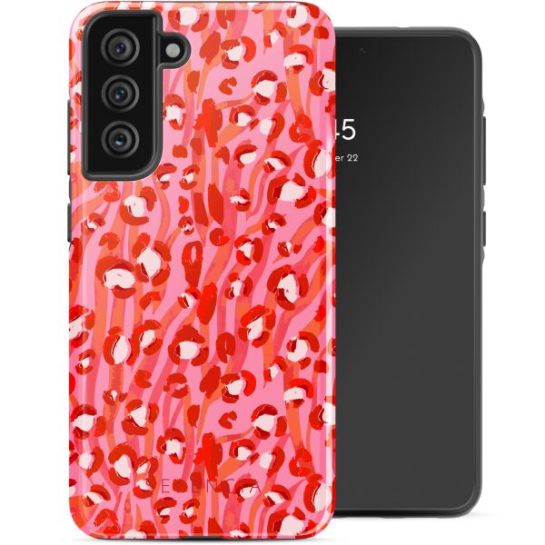 Selencia Vivid Tough Back Cover für das Samsung Galaxy S21 FE - Wild Spots Lipstick