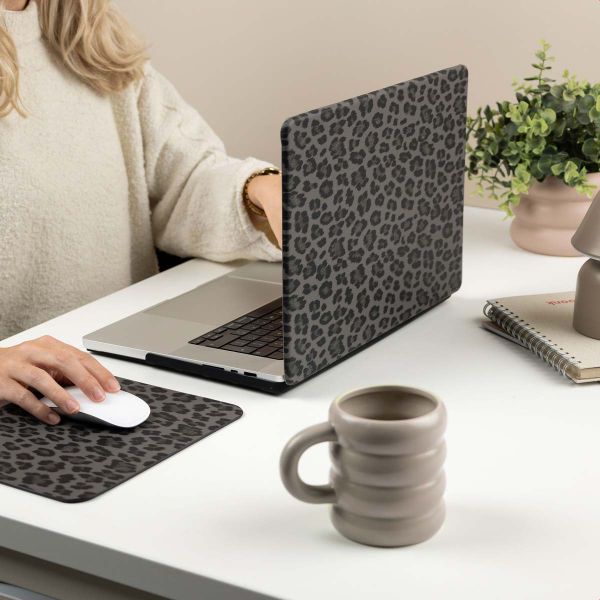 Selencia Sabi Laptop Cover Leopardenmuster Apple MacBook Air 15 Zoll (2023 / 2024 M3 chip / 2025 M4 chip) - Midnight Black