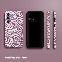 Selencia Vivid Back Cover Samsung Galaxy S23 FE - Trippy Swirl Dark Rose