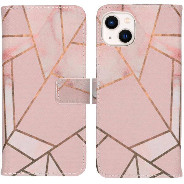 imoshion Design TPU Klapphülle für das iPhone 13 - Pink Graphic