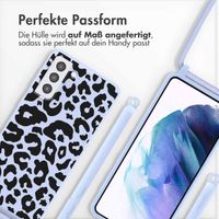 imoshion SilikonHülle design mit Band Samsung Galaxy S21 - Animal Lila