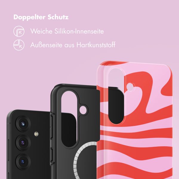 Selencia Vivid Rückabdeckung mit MagSafe Samsung Galaxy S25 - Dream Swirl Pink