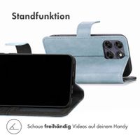 imoshion Luxuriöse Klapphülle Motorola Moto G77 - Hellblau