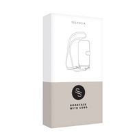 Selencia Sabi Klapphülle mit Leopardenmuster Apple iPhone 16 - Soft Ivory