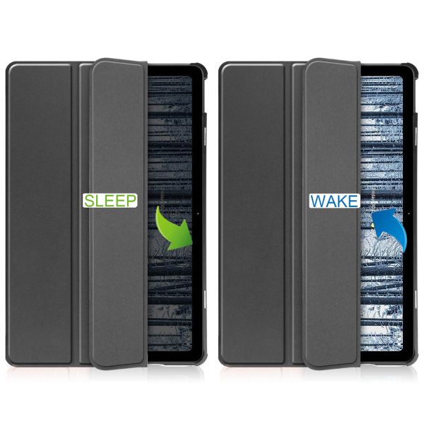 imoshion Trifold Klapphülle Nokia T21 - Schwarz