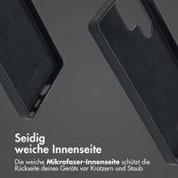 Accezz MagSafe Leather Backcover für das Samsung Galaxy S25 Ultra - Onyx Black