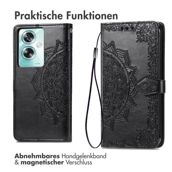 imoshion Mandala Klapphülle Oppo A79 - Schwarz