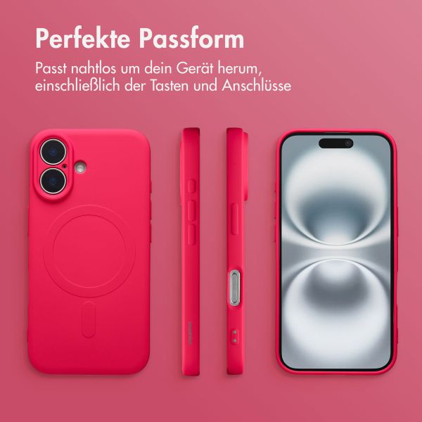 imoshion Color Back Cover mit MagSafe Apple iPhone 16 - Neon Pink