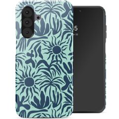Selencia Vivid Back Cover Samsung Galaxy A26 - Tropical Vibes Light Blue