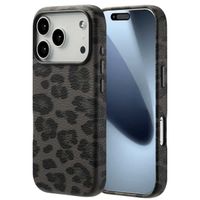 Selencia Sabi Backcover Leopardenmuster mit MagSafe Apple iPhone 17 Pro - Midnight Black