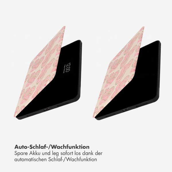 Selencia Vivid Klapphülle Apple iPad 11 (2025) 11 Zoll A16 / iPad 10 (2022) 10.9 Zoll - Paisley Blush