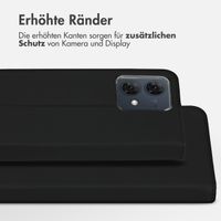 Accezz Wallet TPU Klapphülle Motorola Moto G84 - Schwarz