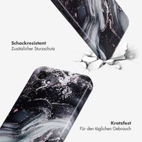 Selencia Vivid Tough Back Cover für das Samsung Galaxy A15 (5G/4G) - Chic Marble Black