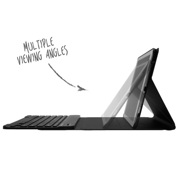 Accezz QWERTZ ﻿Bluetooth Keyboard Klapphülle für das Apple iPad 9 (2021) 10.2 Zoll / iPad 8 (2020) 10.2 Zoll / iPad 7 (2019) 10.2 Zoll