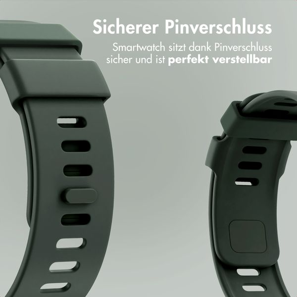 imoshion Silikonband für Xiaomi Smart Band 9 / 8 Pro / Redmi Watch 6 / 5 / 4 - Dunkelgrün