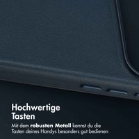 Accezz MagSafe Leather Backcover Apple iPhone 17 Pro - Nightfall Blue