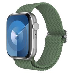 imoshion Gewebtes Nylonarmband für das Apple Watch Series 1 bis 11 / SE / Ultra (44/45/46/49 mm) - Dunkelgrün