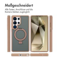 Accezz Ring Stand Backcover mit MagSafe Samsung Galaxy S25 Ultra - Braun