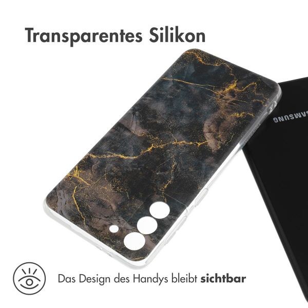 imoshion Design Hülle für das Samsung Galaxy S21 Plus - Black Marble