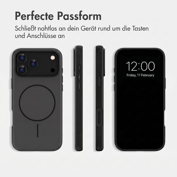 imoshion Color Backcover mit Thin MagSafe Ring Apple iPhone 18 Pro Max / 17 Pro Max - Schwarz