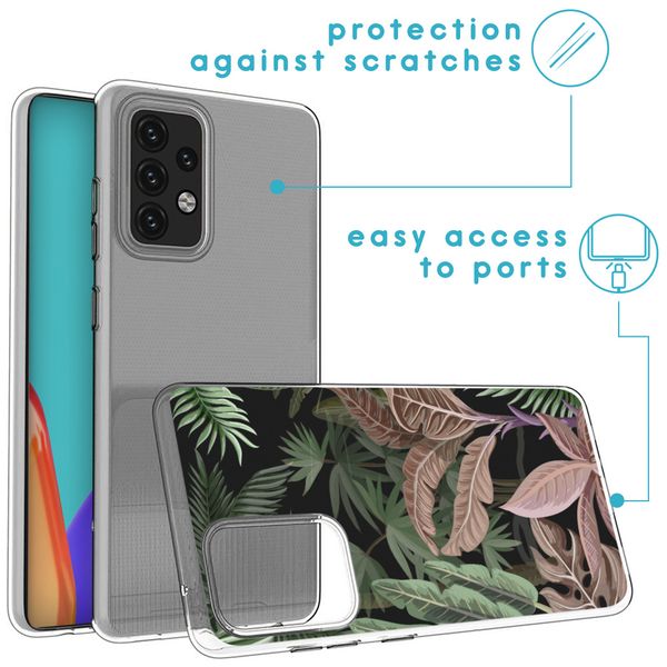 imoshion Design Hülle für das Samsung Galaxy A52(s) (5G/4G) - Dark Jungle